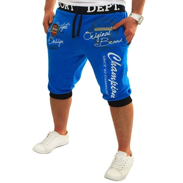 Summer Men Casual Shorts Boys Knit Sweatpants