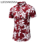 2020 Fashion Print Short Sleeve Hawaiian Shirt