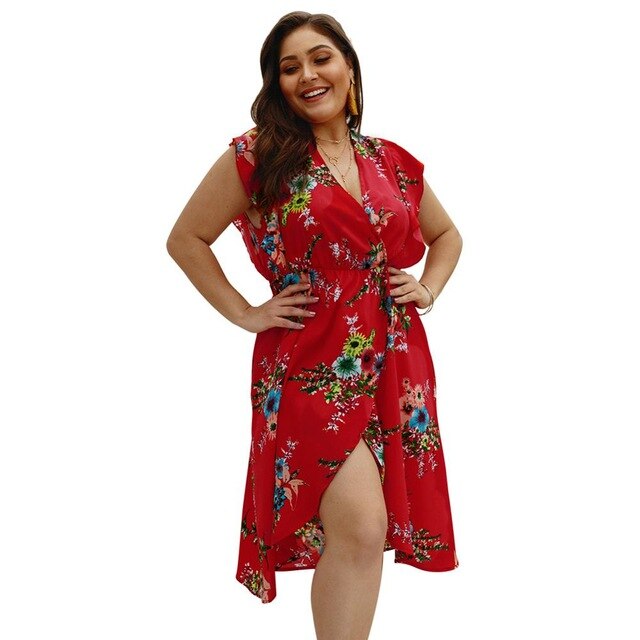 New summer plus size long dress for women