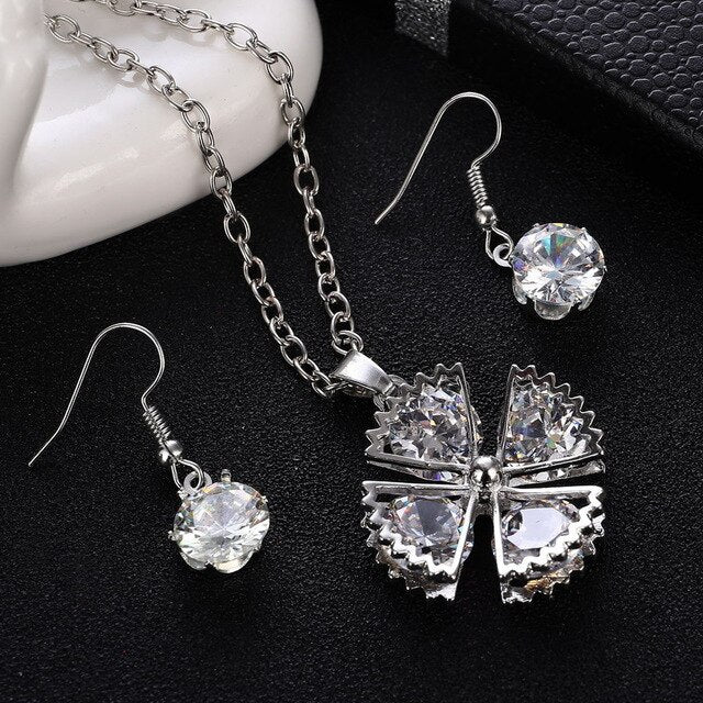 Fashion Nigerian Water Drop Flower Jewelry Sets