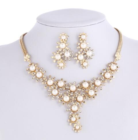 Bridal Simulated Pearl Jewellery Sets