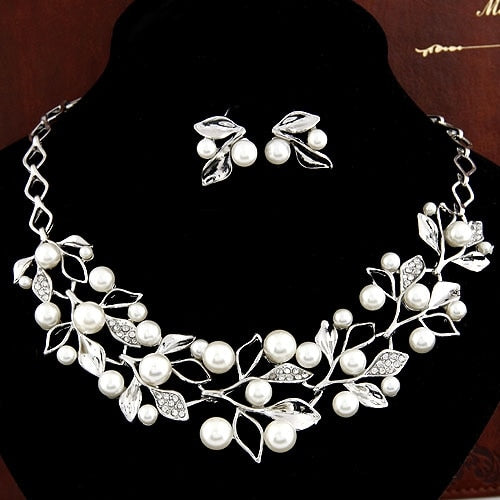 Bridal Simulated Pearl Jewellery Sets