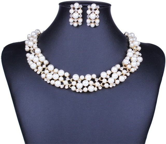 Bridal Simulated Pearl Jewellery Sets