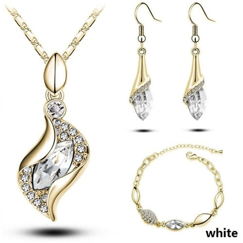 African Beads Gold Silver Color  Jewelry Sets