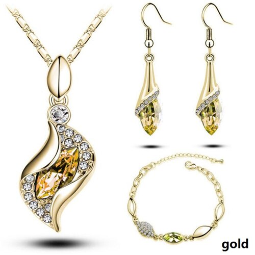 African Beads Gold Silver Color  Jewelry Sets