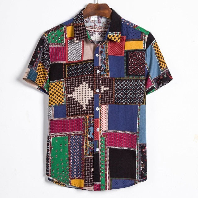 Fashion Print Hawaiian Shirt for Men