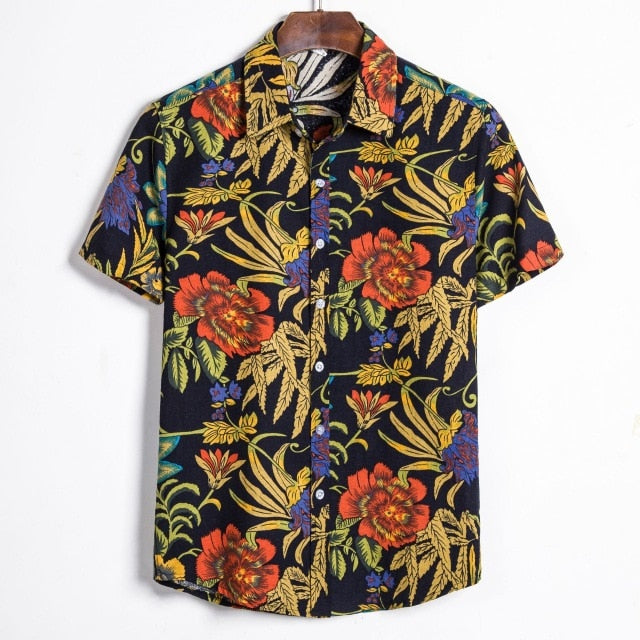 Fashion Print Hawaiian Shirt for Men