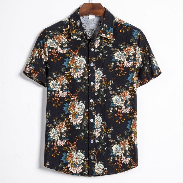 Fashion Print Hawaiian Shirt for Men