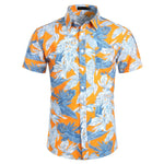 Hawaiian Shirts Mens Tropical Pink Floral Beach Shirt