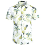 Hawaiian Shirts Mens Tropical Pink Floral Beach Shirt