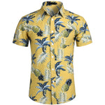 Hawaiian Shirts Mens Tropical Pink Floral Beach Shirt