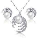 Classic Imitation Pearl necklace Gold Color jewelry set