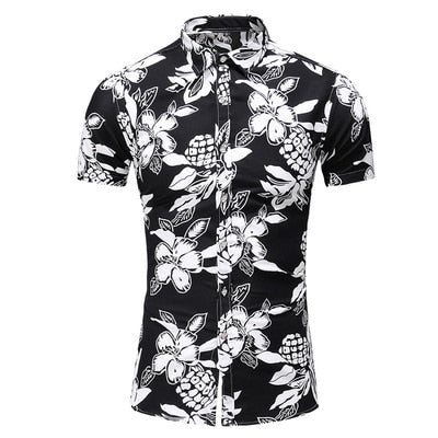 2020 Fashion Print Short Sleeve Hawaiian Shirt