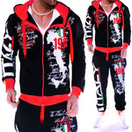 Mens Tracksuit 2 Piece Set Casual Streetwear