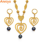 Hawaii Heart Pendant Necklaces Earrings for Women