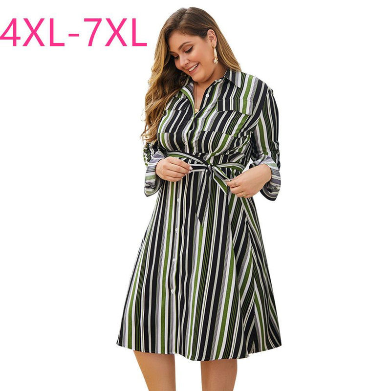 New spring autumn plus size shirt dress for women