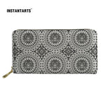 Women PU Leather Wallets Polynesian style