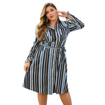 New spring autumn plus size shirt dress for women