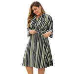 New spring autumn plus size shirt dress for women