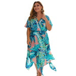 New summer plus size midi dress for women