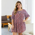 New summer plus size mini dress for women