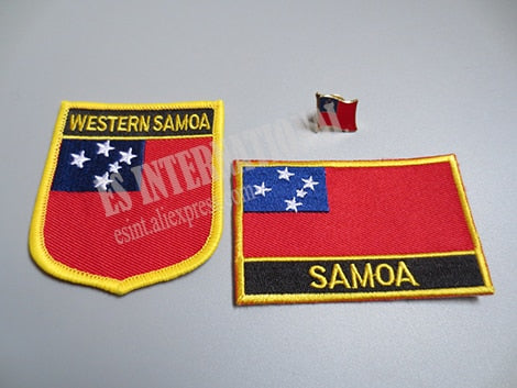 Embroidery Patches and Metal Flag Lapel Pin