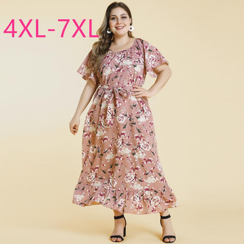 2020 summer plus size long dress for women