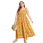 New 2020 summer plus size long pleated dress for women