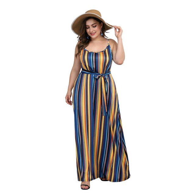 New summer plus size long dress for women