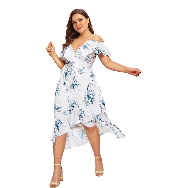 New 2020 summer plus size midi dress for women