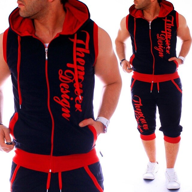 Men Jogger Sets 2Pcs