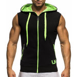 Men's Sleeveless Hoodies Cardigans Jacket Summer Causal