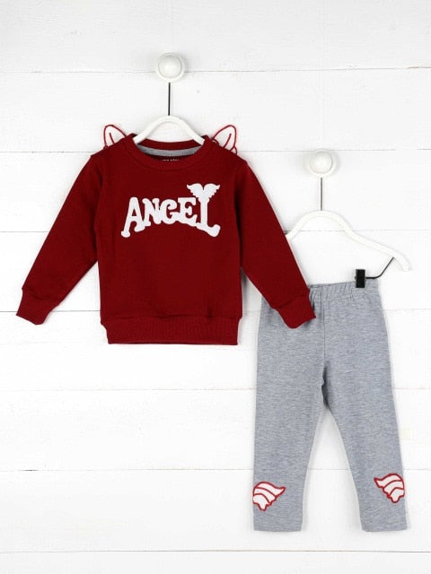 2020 Girl Clothes autumn Toddler Kids Sets Angel