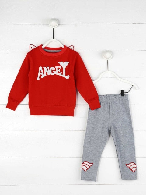 2020 Girl Clothes autumn Toddler Kids Sets Angel