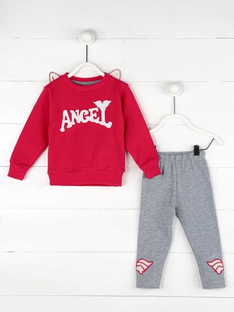 2020 Girl Clothes autumn Toddler Kids Sets Angel