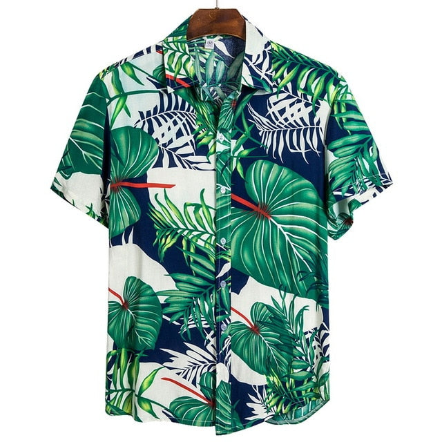 New Arrival Summer Men Hawaiian Casual Shirts