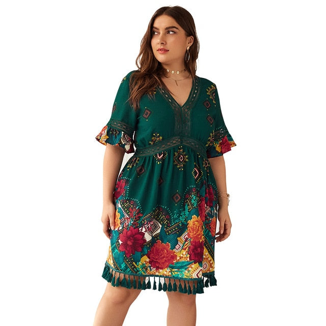 2020 summer plus size dress for women