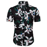 Summer Mens Leaf Print Shirts 2020 New Fashion Brand