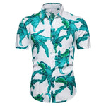 Summer Mens Leaf Print Shirts 2020 New Fashion Brand