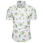 Summer Mens Leaf Print Shirts 2020 New Fashion Brand