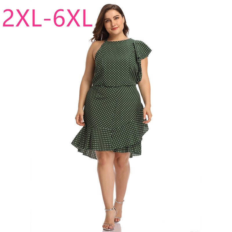 New 2020 summer plus size knee length dress for women