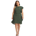 New 2020 summer plus size knee length dress for women