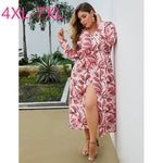 New spring autumn plus size midi dress for women