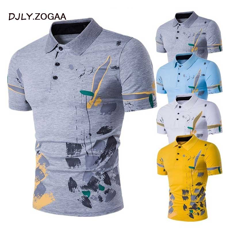 Men Polo Shirt Short Sleeve Casual