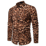 Men's Hipster Leopard Pattern Shirt