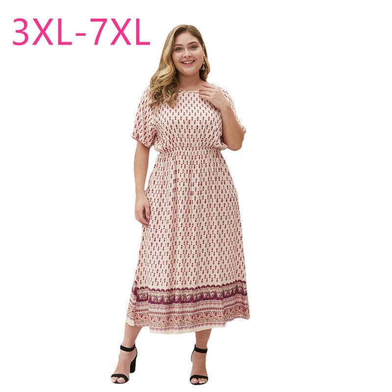 New 2020 summer plus size long dress for women