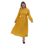 2020 new spring autumn plus size long dress for women