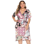 2020 new summer plus size long dress for women