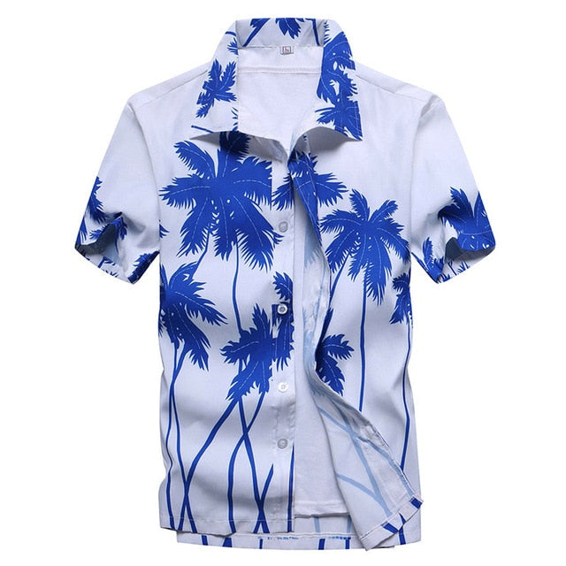 Beach Shirt Men 2020 Summer streetwear Short Sleeve