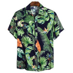 New men shirts Floral Print Hawaiian style